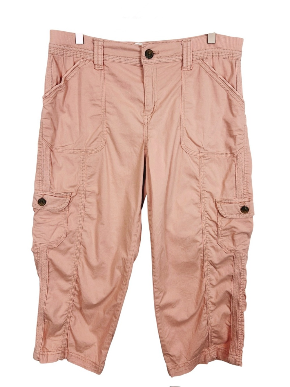 Dash Pink Cargo Capris Size Large Cotton